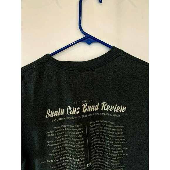Gildan Santa Cruz 2016 Band Review Tee Pullover Crew Neck Size Small Unisex Blue - Picture 8 of 11